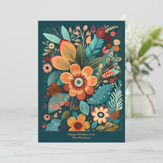 Weihnachten Florentiner Folklore Art Deep Forest G (Stehend Vorderseite)