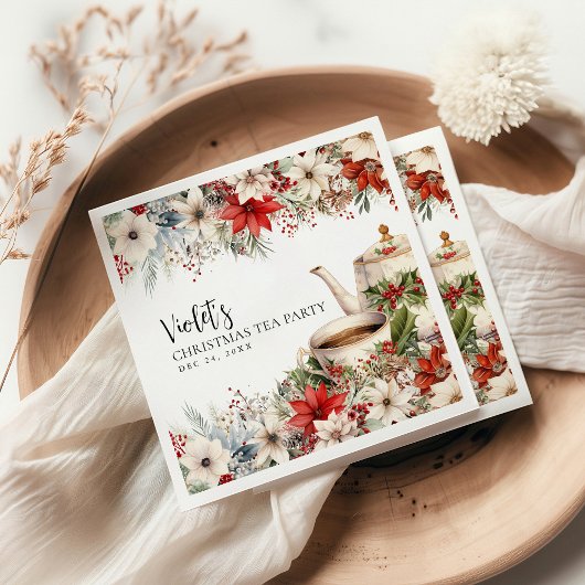 Weihnachten Florentiner Nachmittag Tea Feiertag Serviette