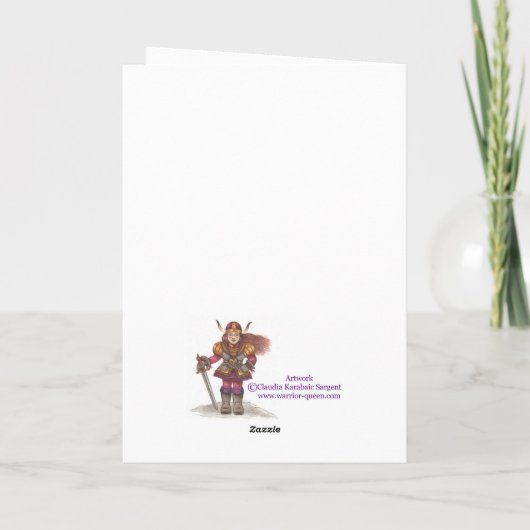 Weihnachten ~ Florentiner Scrollwork Grußkarte (Rückseite)