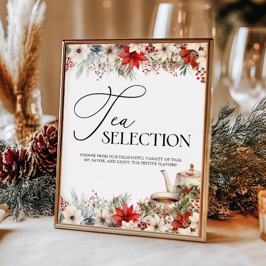 Weihnachten Florenz Party Teezeremonie auf dem Lan Poster