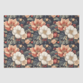 Weihnachten Florenz Poinsettia & Rose Seidenpapier