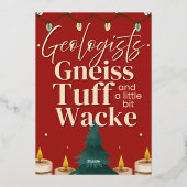 Weihnachten Folien Feiertagskarte (Rückseite)