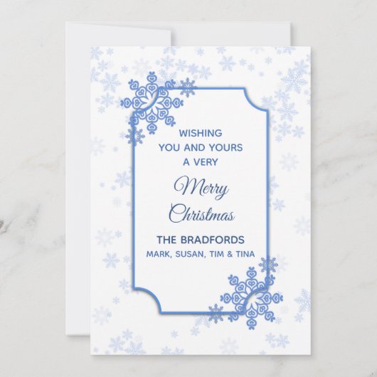 Weihnachten, Foto-Einlage, Schneemann Einladung (Rückseite)