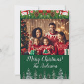 Weihnachten Foto Frohe Weihnachten! Weihnachtskart Einladung (Vorderseite)