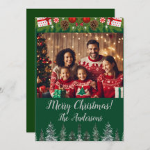 Weihnachten Foto Frohe Weihnachten! Weihnachtskart