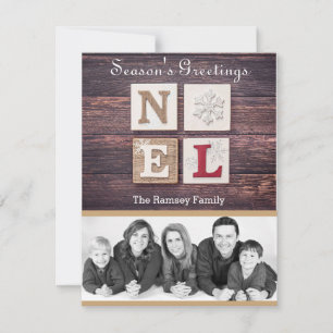 "Weihnachten" Foto für die ganze Familie Feiertagskarte