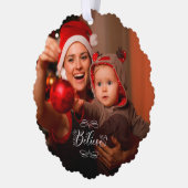 Weihnachten Foto für Weihnachten Ornament Karte (Links)