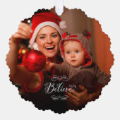 Weihnachten Foto für Weihnachten Ornament Karte (Vorderseite)