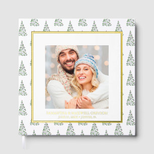 Weihnachten Foto Gästebuch Aquarellbaum