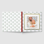 Weihnachten Foto Gästebuch Wasserfarben Muster (Voll)