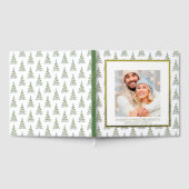 Weihnachten Foto Gästebuch Wasserfarben Muster (Voll)