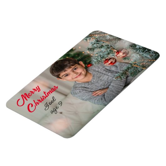 Weihnachten Foto Geschenk Kühlschrank 4x6 personal Magnet (Linke Seite)