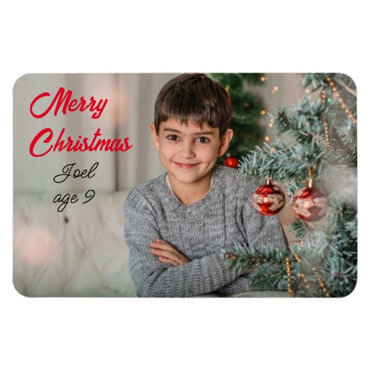 Weihnachten Foto Geschenk Kühlschrank 4x6 personal Magnet (Horizontal)