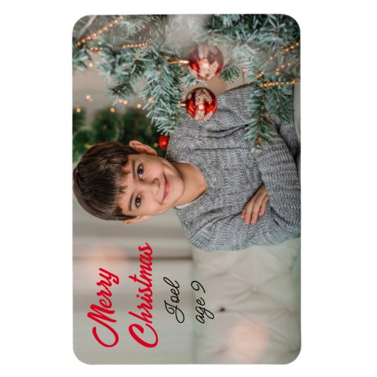 Weihnachten Foto Geschenk Kühlschrank 4x6 personal Magnet (Vertikal)