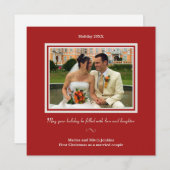 Weihnachten Foto Grußkarte (Vorne/Hinten)