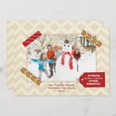 Weihnachten Foto-Karte (Vorne/Hinten)