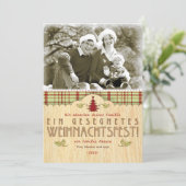 Weihnachten Foto-Karte Grußkarte (Stehend Vorderseite)