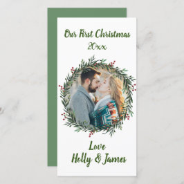 Weihnachten, Foto, Namen Karte