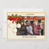 Weihnachten Foto Pine Holiday Offen weiß (Vorderseite)