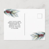 Weihnachten Foto Save the Date Postkarte (Rückseite)