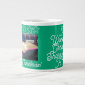 Weihnachten , Foto, Text, Backtext, austauschbar Jumbo-Tasse (Vorderseite)