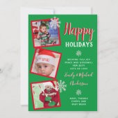 Weihnachten FotoCollage Vorlage Grüße einladen (Vorderseite)