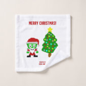 Weihnachten FrankenKäse Badezimmertuch Set (Waschlappen)