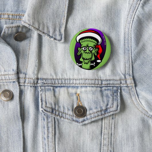 Weihnachten Frankenstein Button (Beispiel)