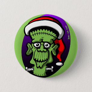 Weihnachten Frankenstein Button