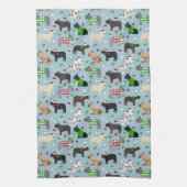 Weihnachten Französisch Bulldog Küchentuch (Vertikal)