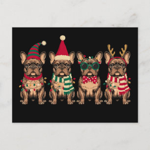 Weihnachten Französische Bulldogge Hund Santa Rent