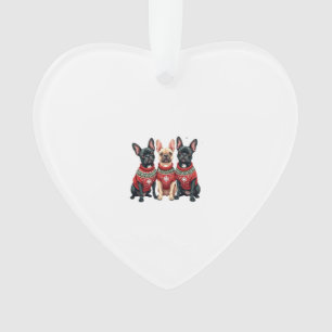 Weihnachten Französische Bulldoggen Xmas Französis Ornament