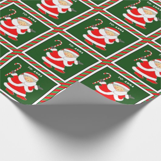 Weihnachten Frau Claus Geschenkpapier (Ecke)
