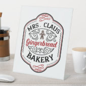 Weihnachten Frau Claus gingerbrot Bäckerei Sockelschild (In Situ)