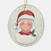 Weihnachten Frau Santa Claus - SRF Keramik Ornament (Links)