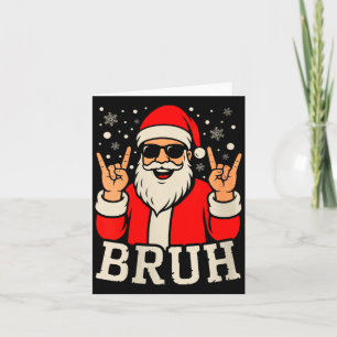 Weihnachten Frauen Bruh Meme Lustiger Santa Claus Karte