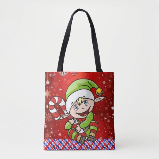 Weihnachten Frauen Tragetaschen, Elf Tasche (Vorderseite)