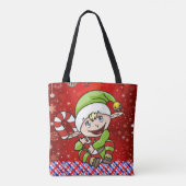 Weihnachten Frauen Tragetaschen, Elf Tasche (Rückseite)