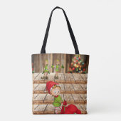 Weihnachten Frauen Tragetaschen, Elf Tasche (Rückseite)