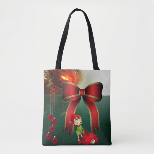 Weihnachten Frauen Tragetaschen, Elf Tasche (Vorderseite)