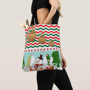 Weihnachten Frauen Tragetaschen, Schneemann Tasche