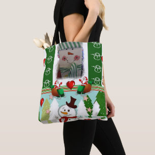 Weihnachten Frauen Tragetaschen, Schneemann Tasche