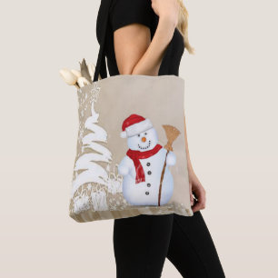 Weihnachten Frauen Tragetaschen, Schneemann Tasche