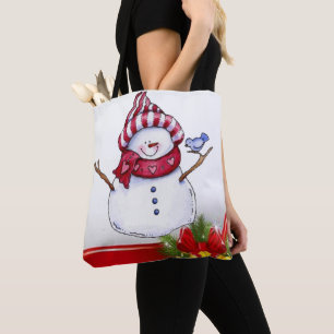 Weihnachten Frauen Tragetaschen, Schneemann Tasche