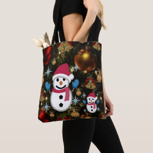 Weihnachten Frauen Tragetaschen, Schneemann Tasche