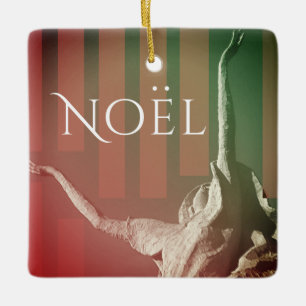 "Weihnachten"/"Freude" mit dem Aufheben von Angel  Keramikornament
