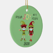 Weihnachten Freude nicht Germs Elf 2020 Keramik Ornament (Rechts)