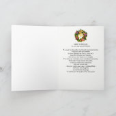 Weihnachten - Freunde - Rote Tür/Kranz (Innenseite)