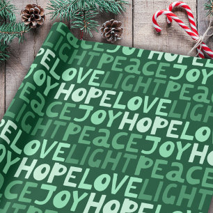 Weihnachten Frieden Freude Hoffnung Liebe Licht Gr Geschenkpapier