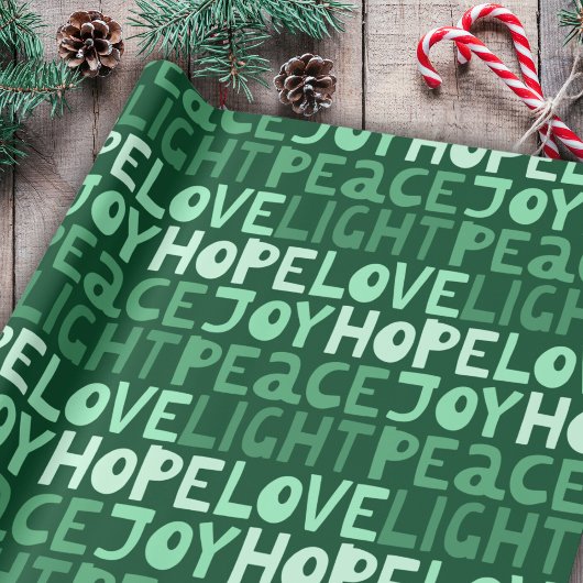 Weihnachten Frieden Freude Hoffnung Liebe Licht Gr Geschenkpapier